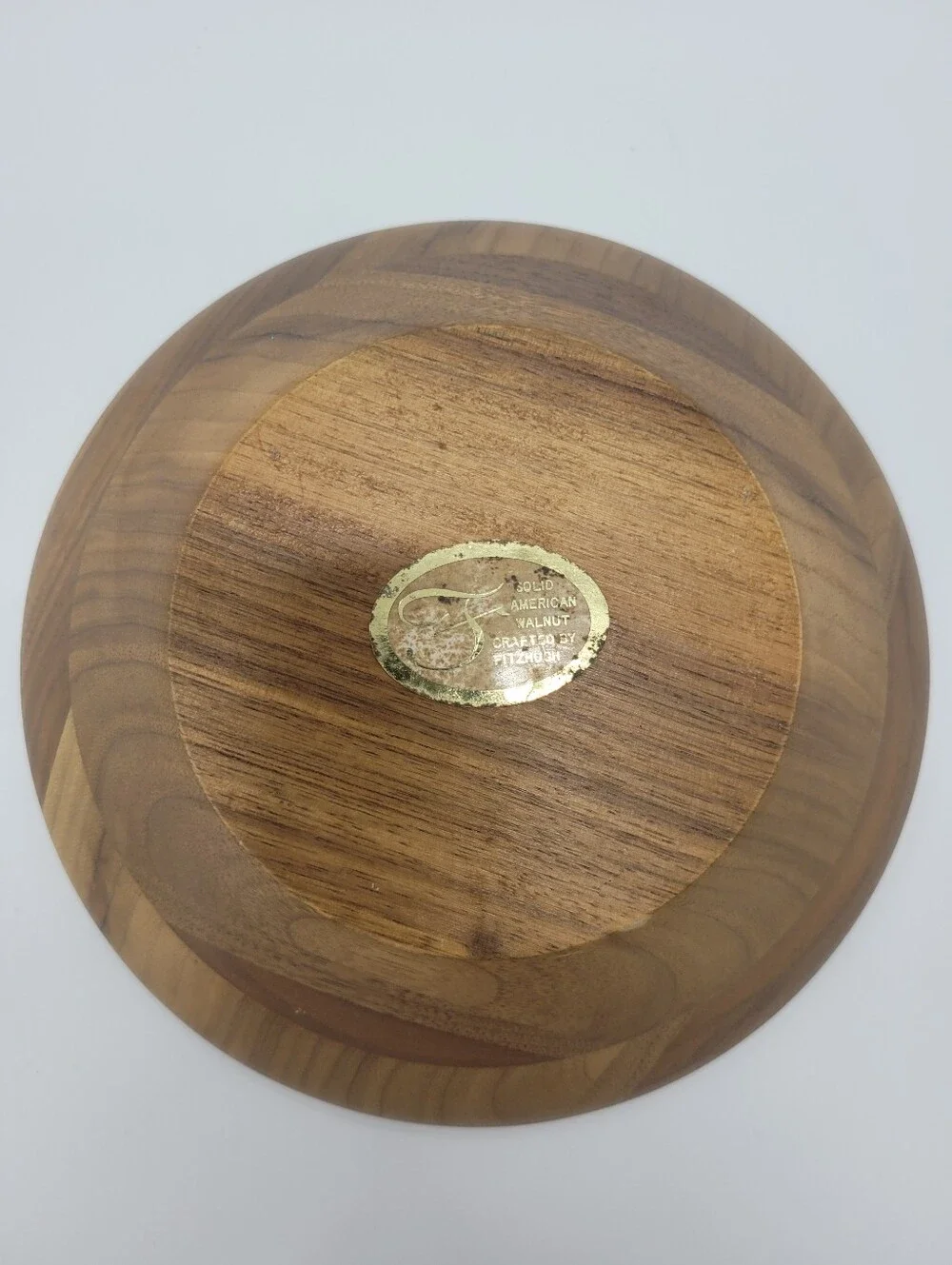 Fitzhugh Wood Bowl Solid American Walnut 7